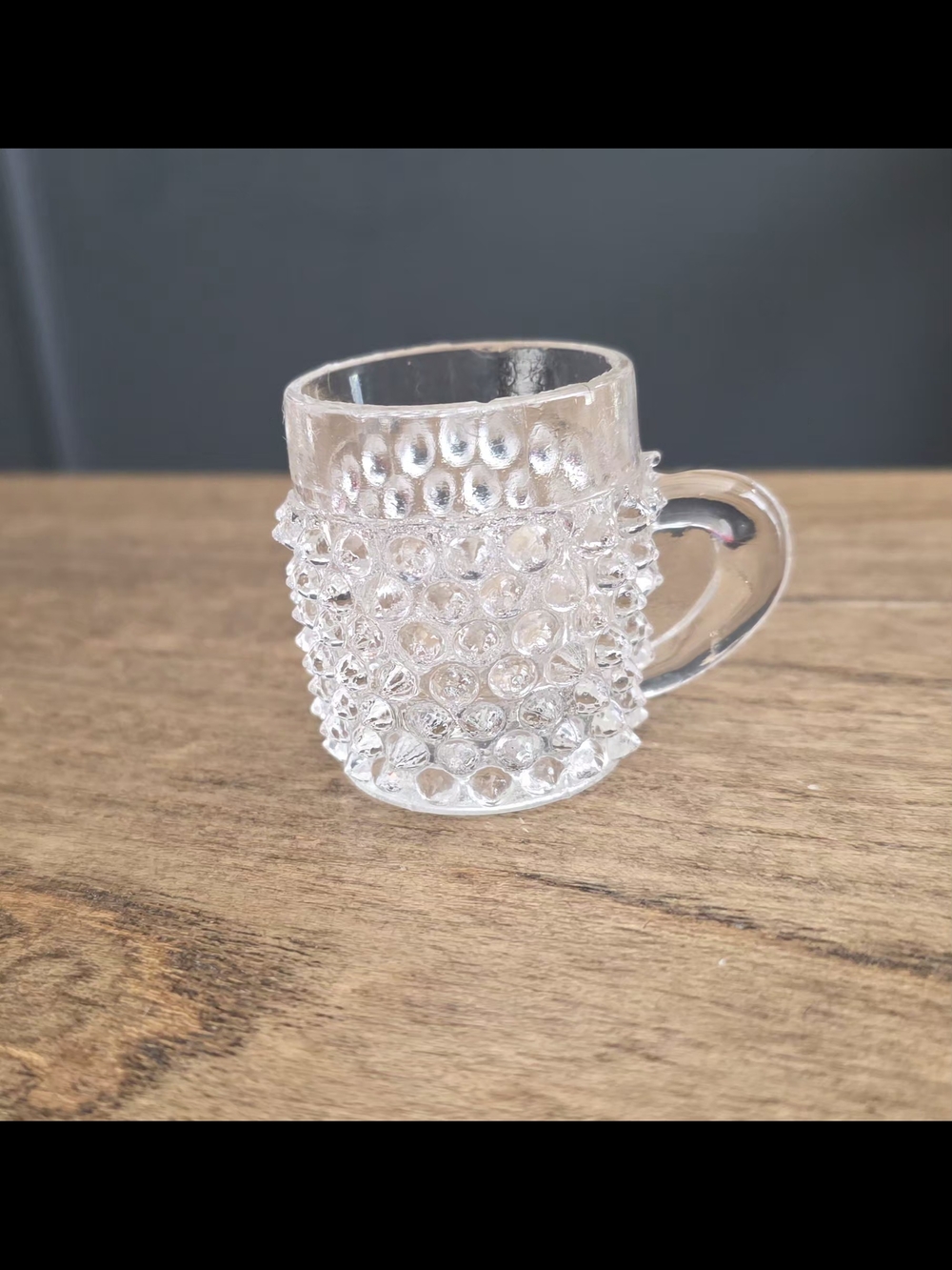 Glass crystal cup